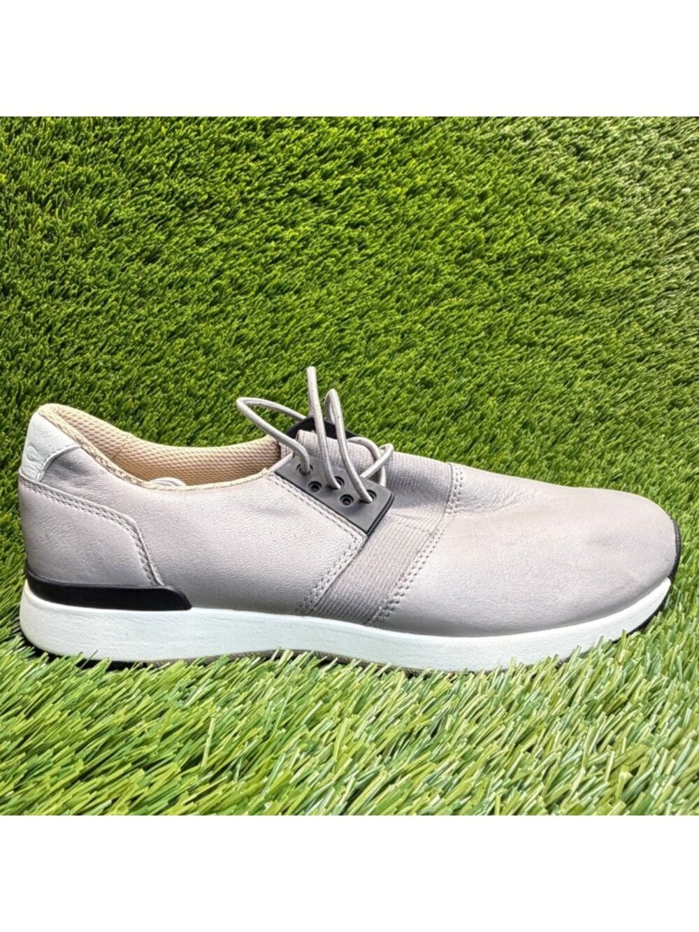 Vionic Carmen Womens Size 6.5D Gray Athletic Leather Lace Up Shoes Sneakers